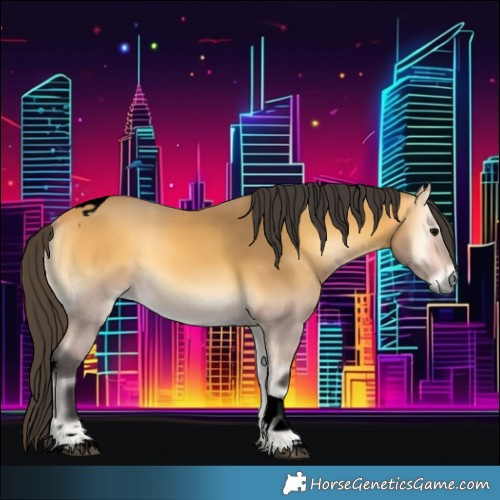 Horse Color:Void Buckskin Onyx Tobiano 