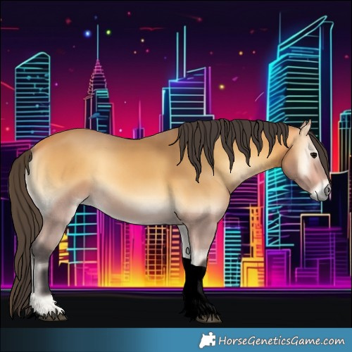 Horse Color:Void Buckskin Onyx Tobiano 