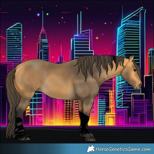 Horse Color:Void Buckskin Tobiano 