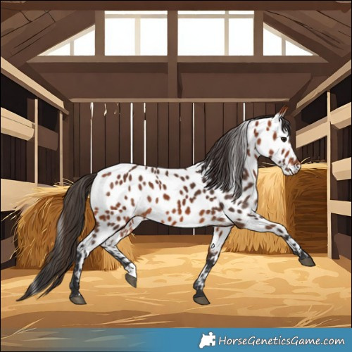 Horse Color:Bay Near Leopard 