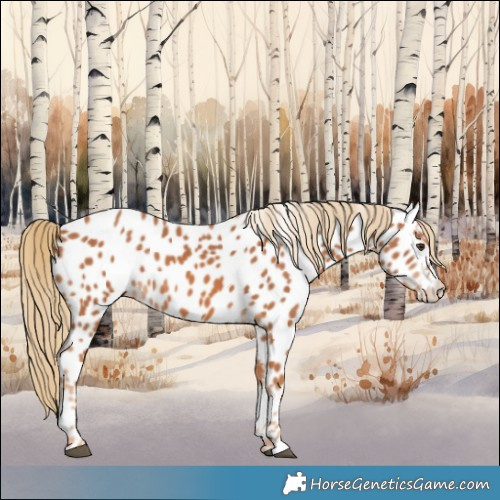 Horse Color:Chestnut Appaloosa