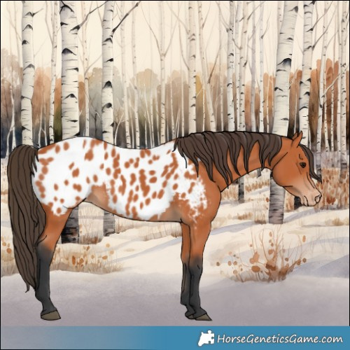 Horse Color:Bay Near Leopard 