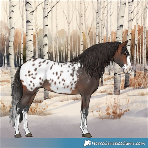 Horse Color:Brown Sabino Splash Appaloosa