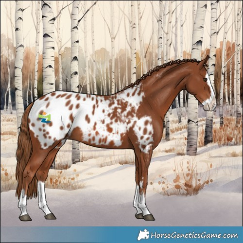 Horse Color:Chestnut Splash Blanket 