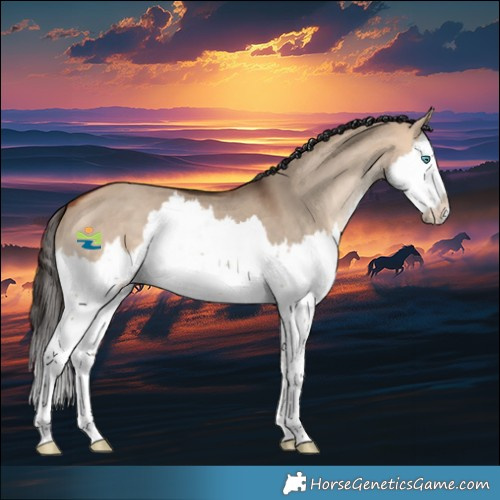 Horse Color:Bay Dun Splash 