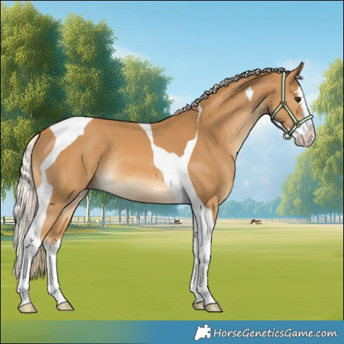 Horse Color:Palomino Splash Tobiano Rabicano