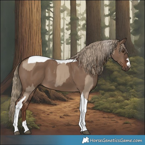 Horse Color:Liver Red Dun Tobiano and Liver Red Dun Tobiano