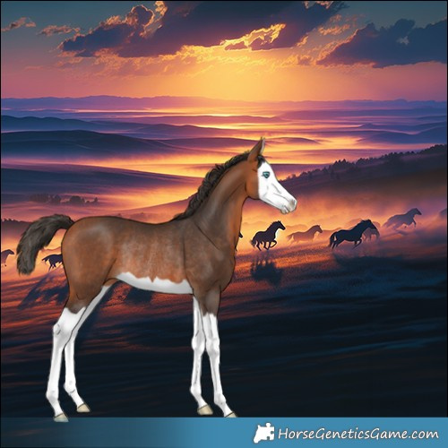 Horse Color:Bay Splash Appaloosa Rabicano 