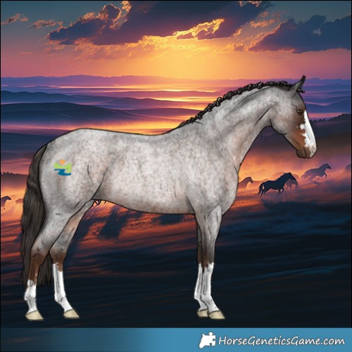 Horse Color:Liver Red Roan Rabicano 