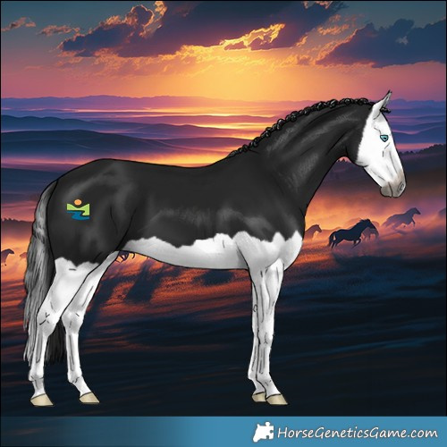 Horse Color:Gray Black Splash 