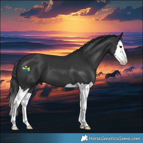 Horse Color:Black Splash 