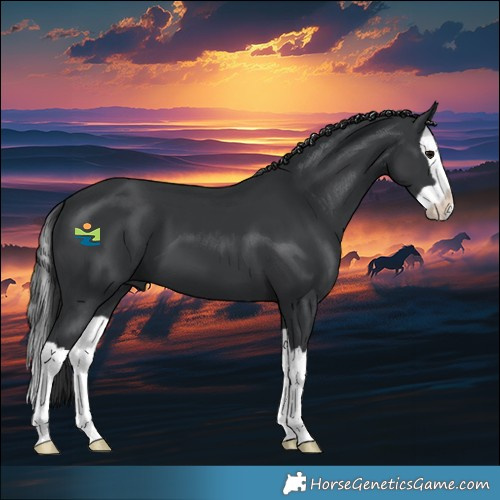 Horse Color:Black Splash 