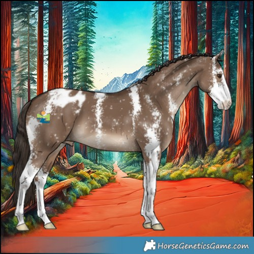 Horse Color:Liver Red Dun Sabino Appaloosa 