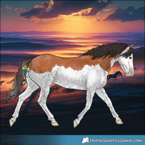 Horse Color:Bay Splash Rabicano 