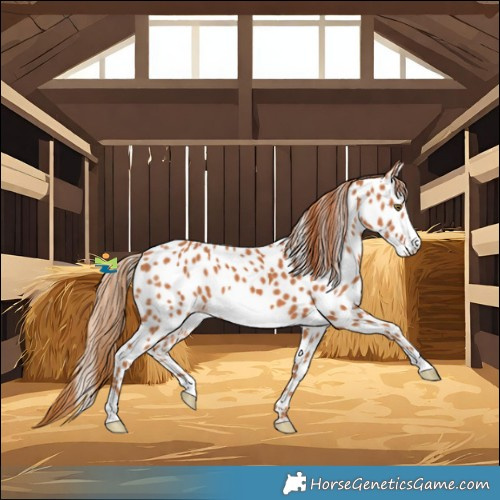 Horse Color:Chestnut Frame Near Leopard 
