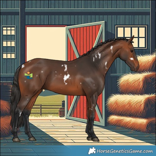 Horse Color:White Spotted Bay