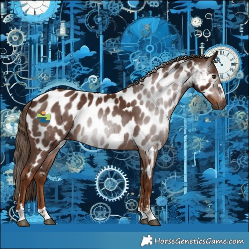 Horse Color:Gray Chestnut Near Leopard 