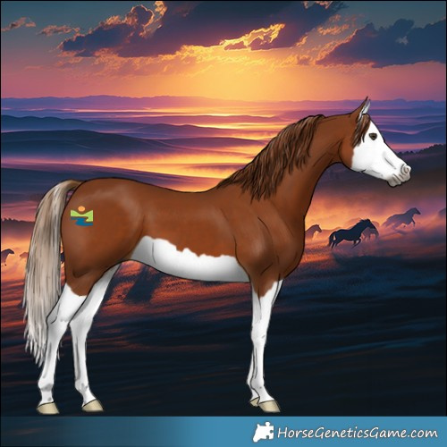 Horse Color:Gray Chestnut Splash 