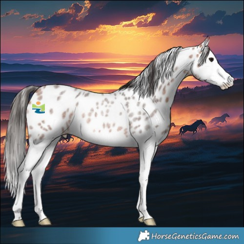 Horse Color:Bay Roan Splash Appaloosa Rabicano 