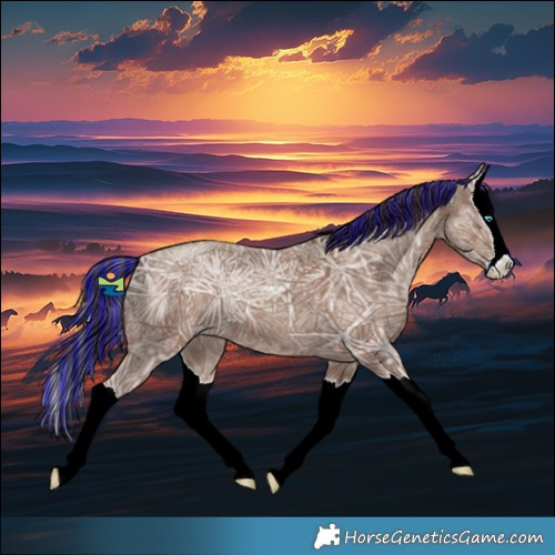 Horse Color:Painted Classic Champagne Ice Splash