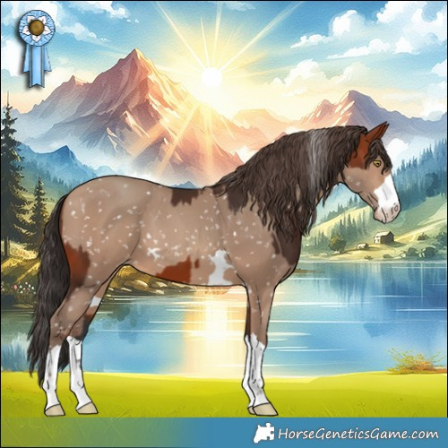 Horse Color:Bay  and Amber Champagne Appaloosa 