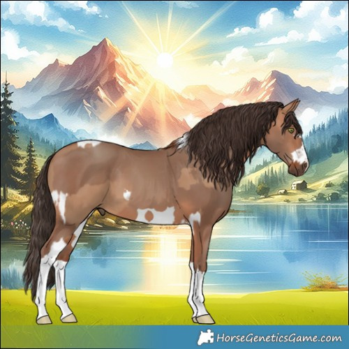 Horse Color:Red Dun Tobiano  and Amber Champagne 