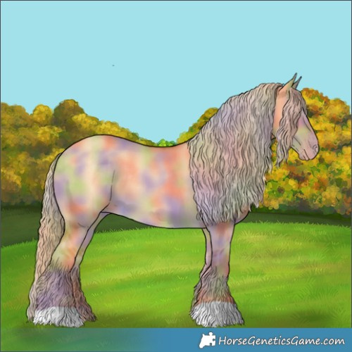 Horse Color:Nacre Gold Cream Champagne Dun 