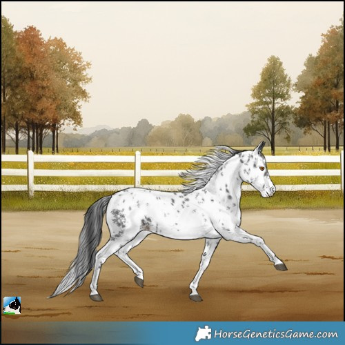 Horse Color:Black Sabino Skewed LP Spotted Rabicano