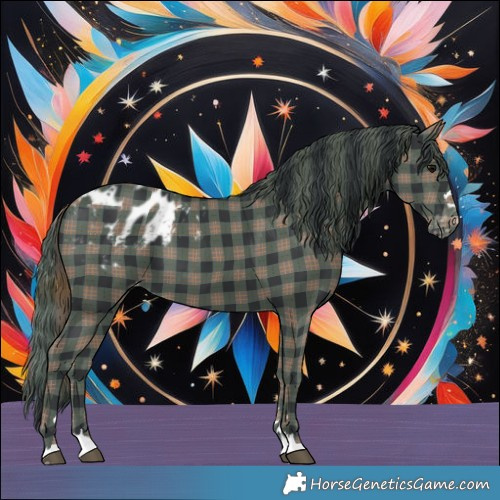 Horse Color:Plaid  Black Blanket 