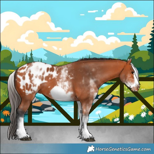 Horse Color:White Spotted Bay Frame Blanket 