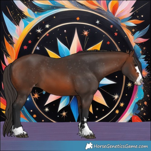 Horse Color:Brown Appaloosa