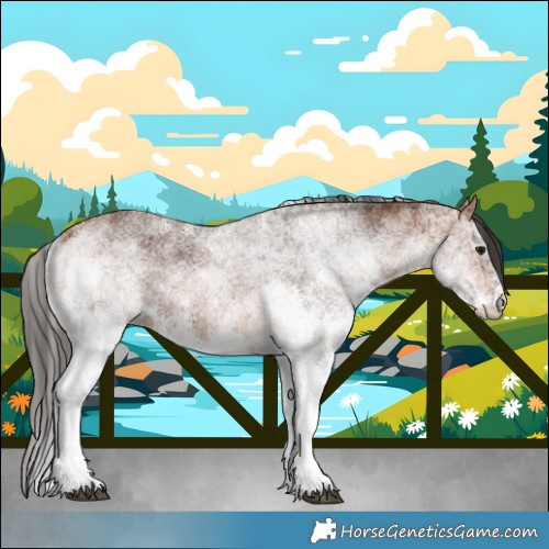 Horse Color:White Spotted Bay