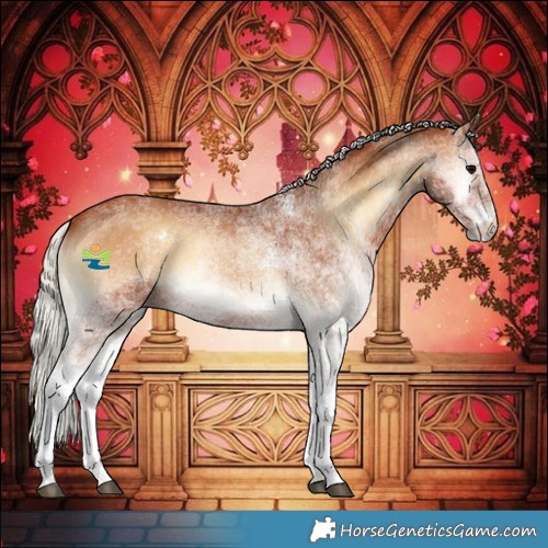 Horse Color:White Spotted Silver Bay Onyx 