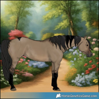 Horse Color:Gray Void Brown Dun Tobiano Rabicano 