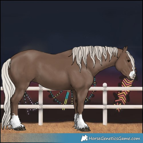 Horse Color:Silver Black 