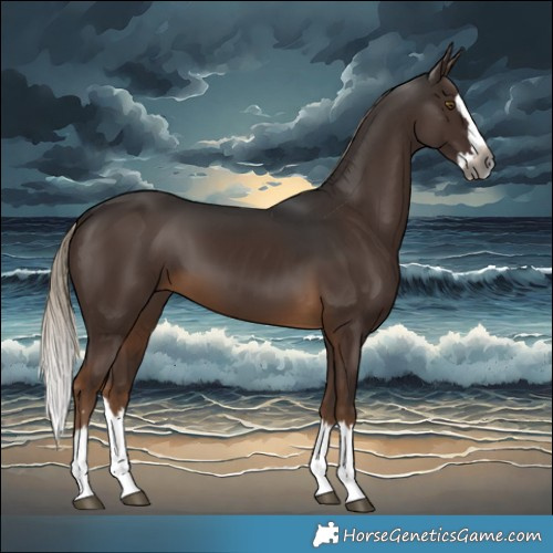 Horse Color:Gray Pseudo Chocolate Palomino Splash 