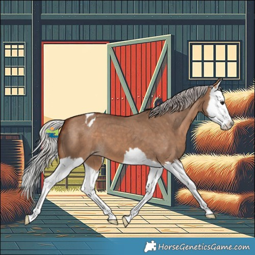 Horse Color:Silver Bay Dun Splash Varnish 