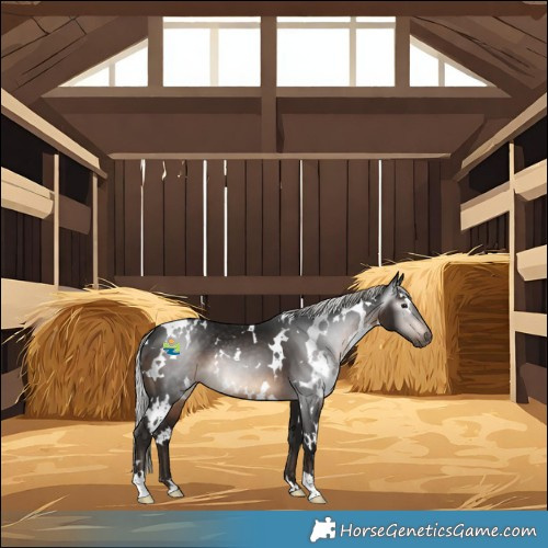 Horse Color:Gray White Spotted Silver Brown Varnish 