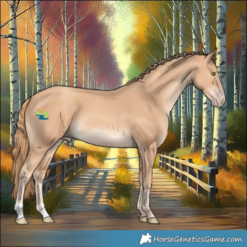 Horse Color:Gold Champagne 