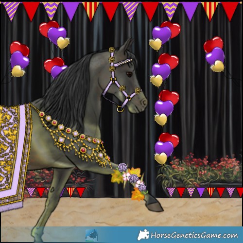 Horse Color:Brown Rabicano 