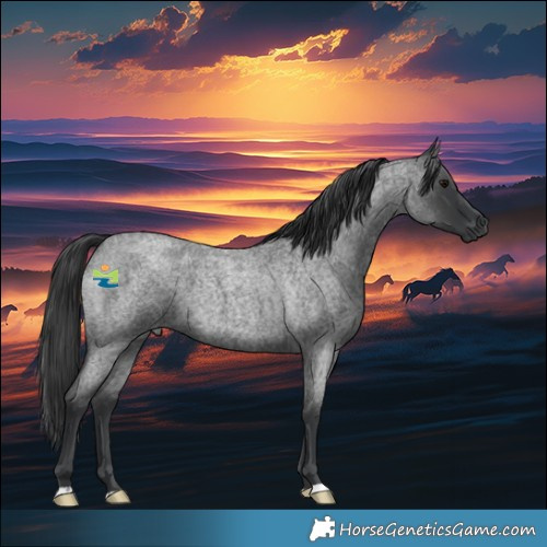 Horse Color:Blue Roan