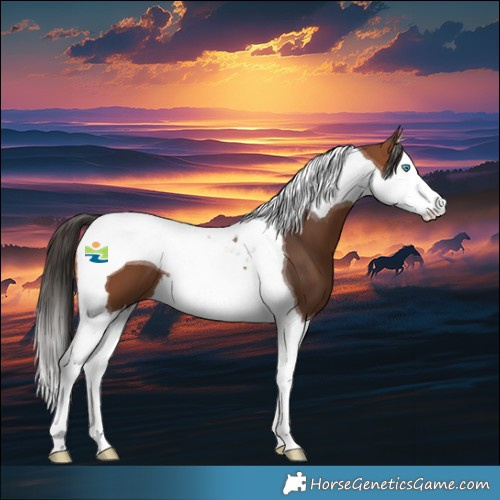 Horse Color:Bay Splash Tobiano 