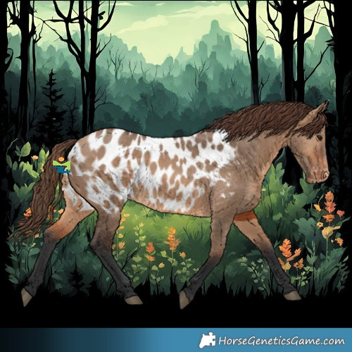 Horse Color:Bay Dun Appaloosa 