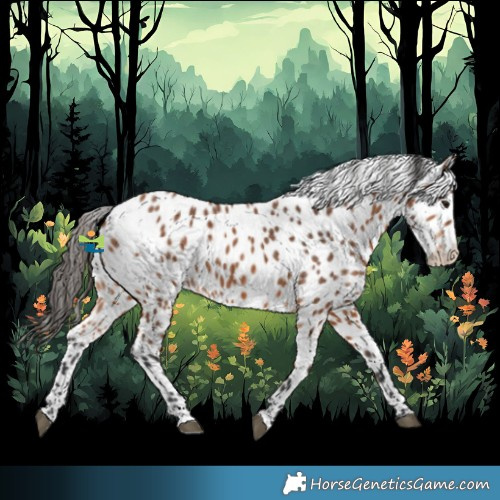 Horse Color:Bay Appaloosa 