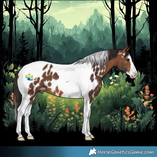 Horse Color:Bay Splash Tobiano Appaloosa 