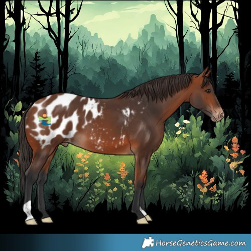 Horse Color:Bay Appaloosa 