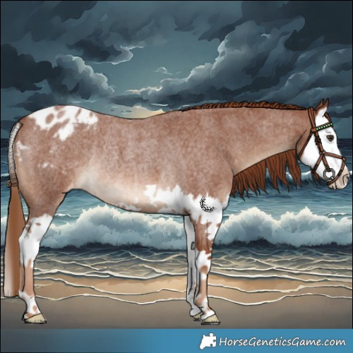 Horse Color:Red Roan Splash Blanket Rabicano 