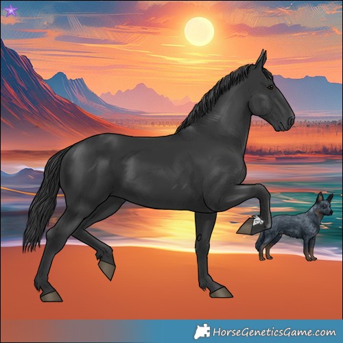 Horse Color:Black 