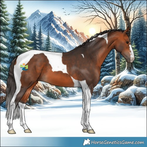 Horse Color:Bay Tobiano