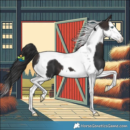 Horse Color:Brown Splash Tobiano 